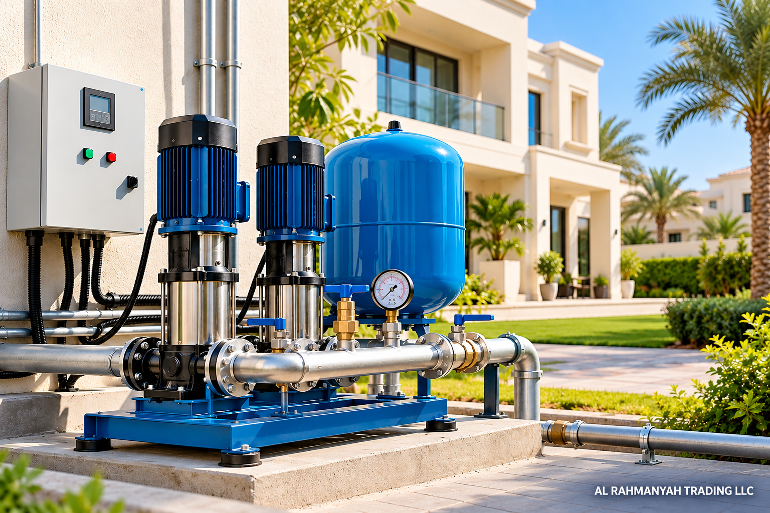 Villa Water Booster System Installation
